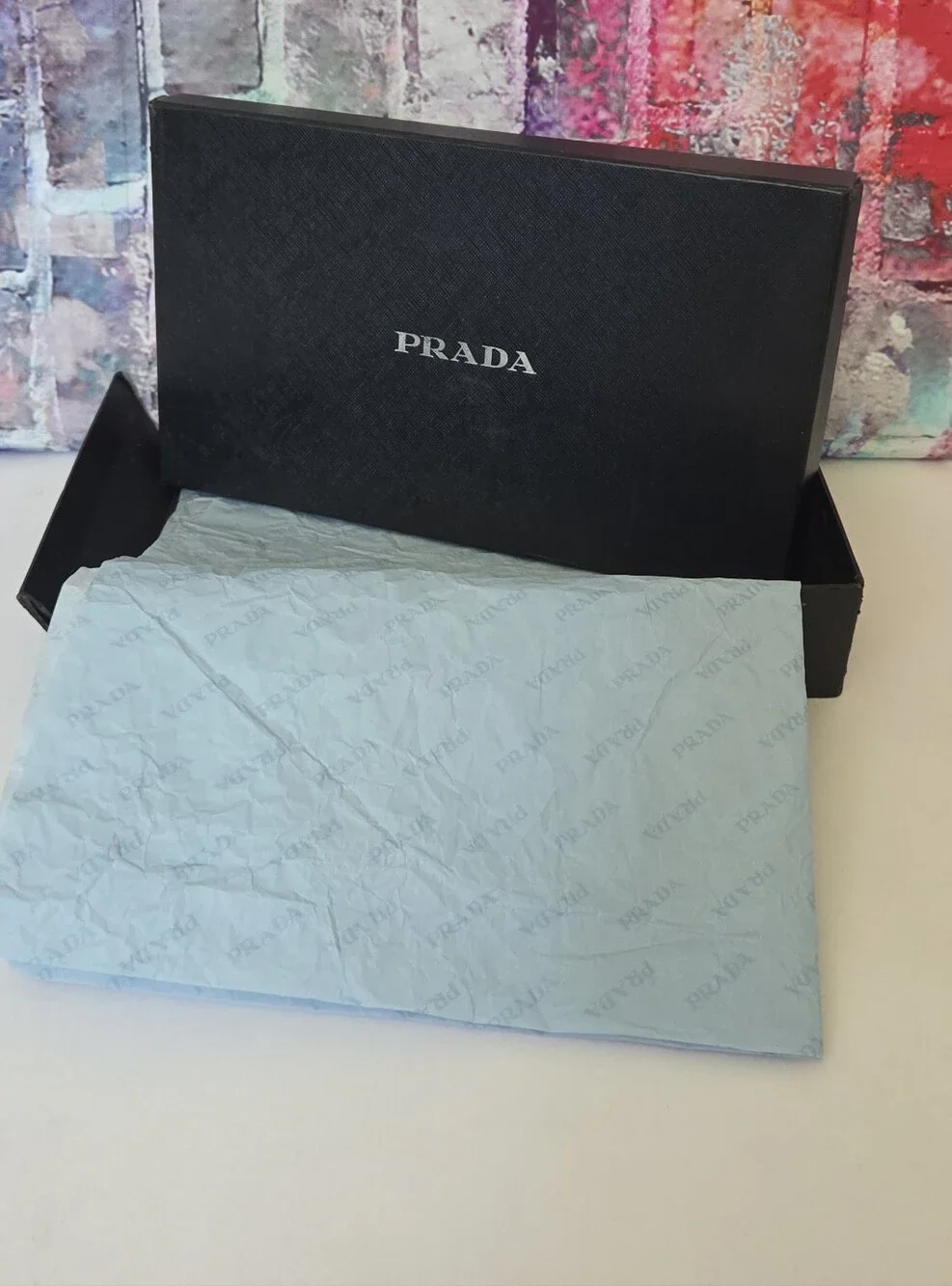 Prada Black Logo Box with Prada Tissue